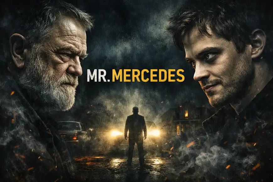 صورة من مسلسل Mr. Mercedes تُظهر أجواء الجريمة والتحقيق في إطار درامي نفسي مشحون بالتوتر.

