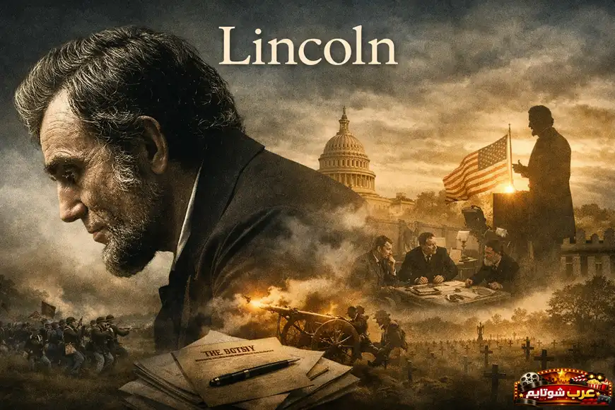 ملصق فيلم Lincoln يجسّد قيادة أبراهام لينكولن خلال الحرب الأهلية ورحلة الدفاع عن الاتحاد