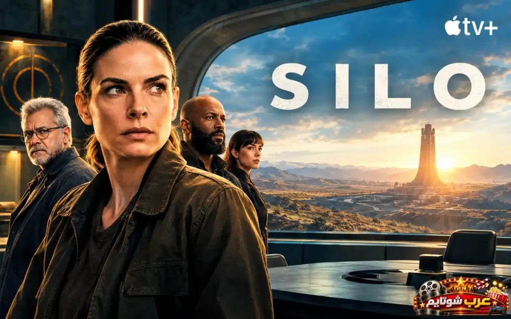 البوستر الرابع لمسلسل الصومعة Silo يبرز طاقم العمل أمام المنظر الخارجي